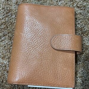 Tan Leather Planner